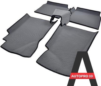 Коврики Autopro 3D EVA LUX AP3DEBGBL-3122 Skoda Rapid 2017 — 2021 серый-черный
