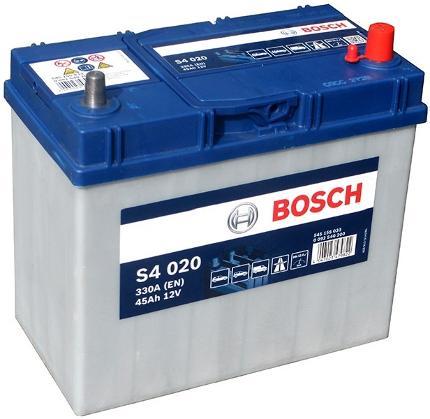 Аккумулятор Bosch S4 020 45Ah -/+