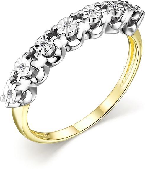 Кольцо Mi Amor к/259-320 17 1.73 г золото, бриллиант