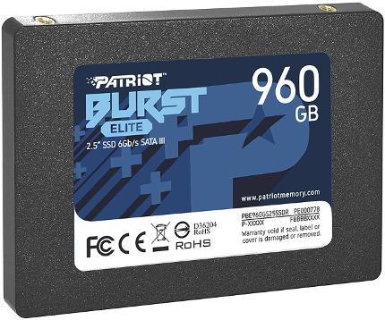 Жесткий диск Patriot Burst Elite PBE960GS25SSDR 960Gb