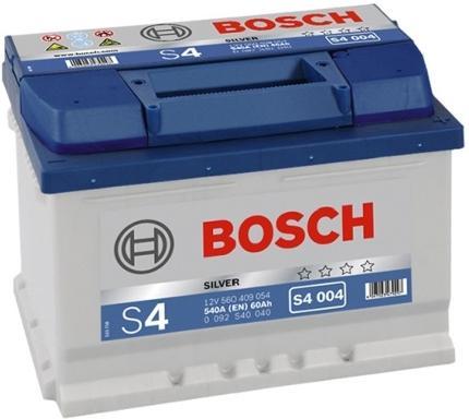 Аккумулятор BOSCH S4 004 60Ah 540A "- +"