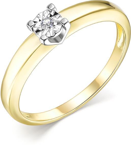 Кольцо Mi Amor N К/145-320 15.5 золото, бриллиант