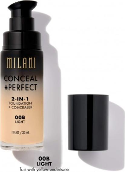 Тональный крем Milani Cosmetics Foundation + Conclealer 2 in 1 00B Light 30 мл