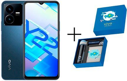 Смартфон Vivo Y22 4 ГБ/64 ГБ синий + подарок Gift box BTS 2022