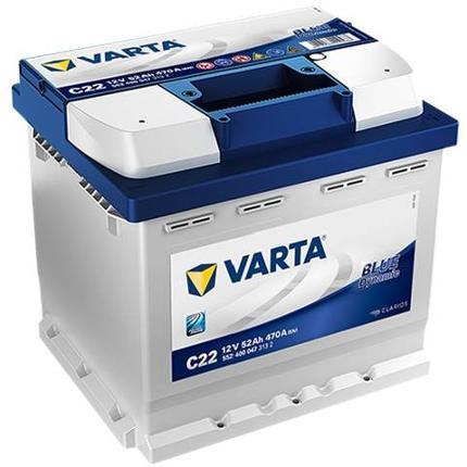 Аккумулятор VARTA Blue Dynamic B34 52Ah -/+